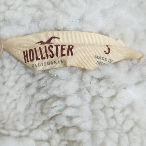 Hollister Faux Fur Sherpa Lined Hooded Utility Parka S Weather Resistant - Picture 8 of 8